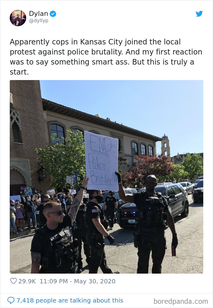 Cops In Kansas City Joined The Local Protest