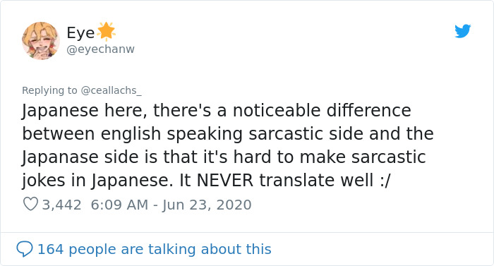 Japanese Person Explains How English Sarcasm Doesn't Translate Well In Japanese, Shows Examples