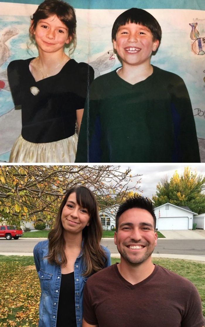 18 People Who Brilliantly Recreated Their Old Family Photos