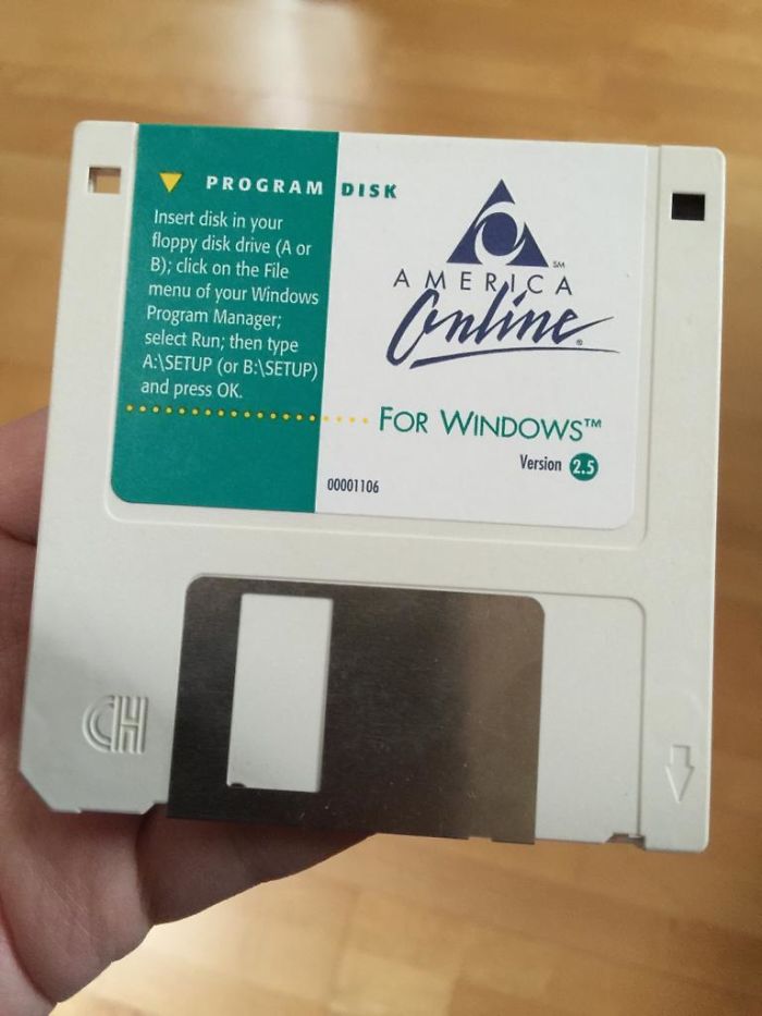 Grab The Free Aol Floppies At Comp USA Checkout Stands, Then Place A Piece Of Tape Over The Lock Hole. Reformat The Disk, And Use Them For Personal Files