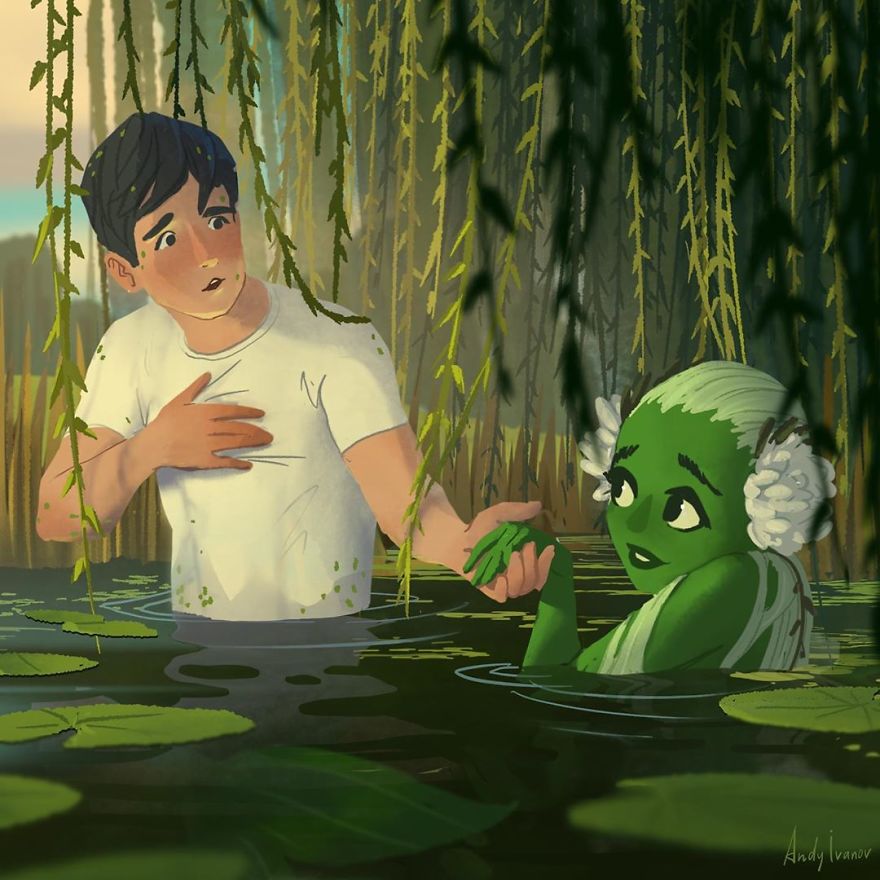 Este artista comparte la historia de una sirena verde que despertará tus sentimientos