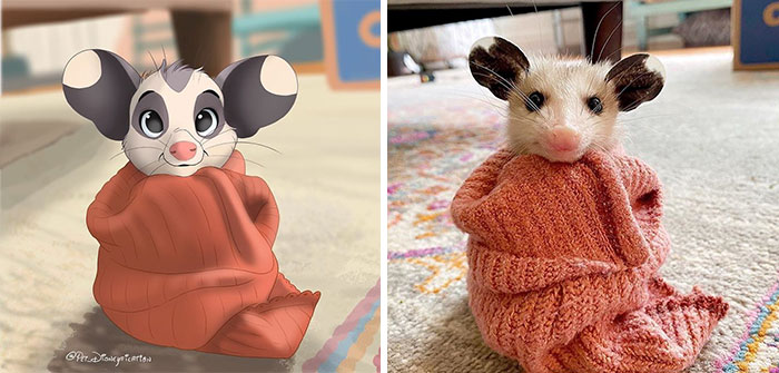 People Send Pics Of Their Pets To This Artist And She Disneyfies Them (30 Pics)