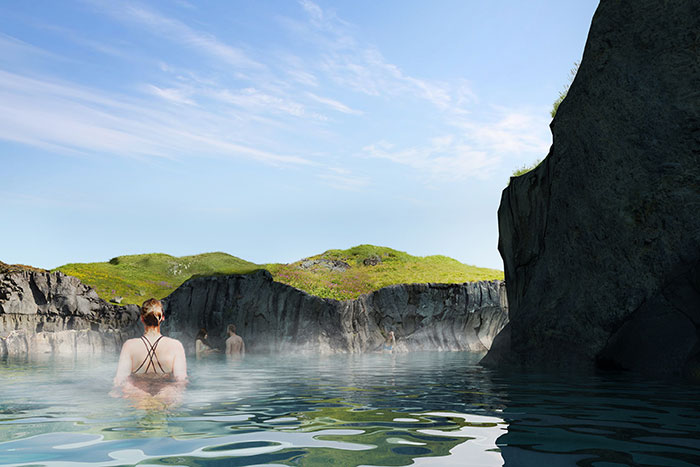 Next Year Iceland Is Opening This Luxurious Lagoon With A Swim-Up Bar And An Incredible View