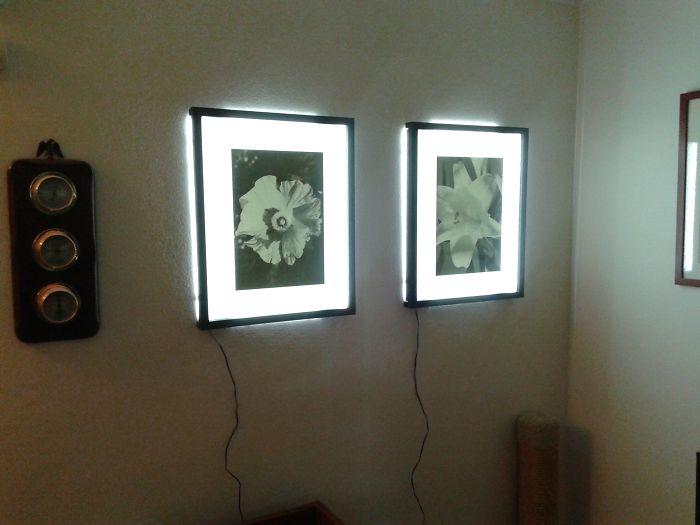 I Built These Reverse-Illuminated Pictures To Light Up My Dim Hallway
