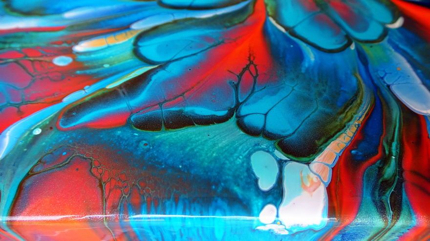 Cup Bottom Panting With A Spin ~ Acrylic Pour Painting ~ Reverse Flower Dip ~ Paint #withme