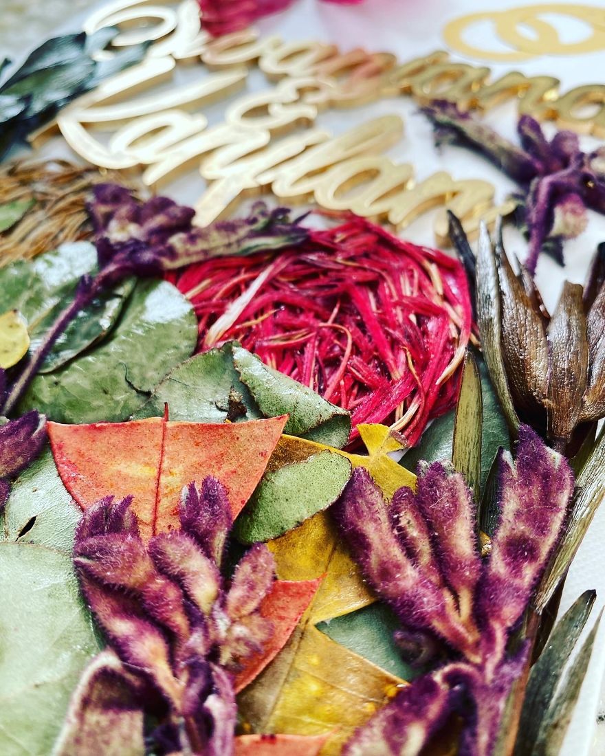 Pressed Native Flower Art
