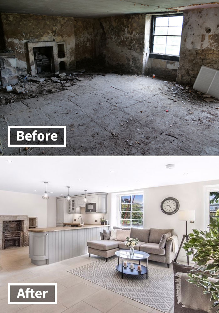 Here Are The Before And After Photos Of A Creepy 'Dungeon' That Was Turned Into A Lush $592,000 Apartment