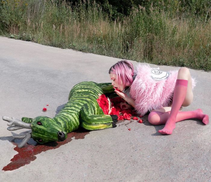 Russian Artist Gained 4.5M Followers By Taking Bizarre And Thought-Provoking Photos (35 Pics)