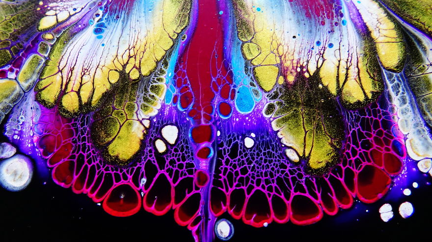 Stunning Lacing With Glue ~ 100k Giveaway Announcement ~ Acrylic Pour Panting ~ Must See!