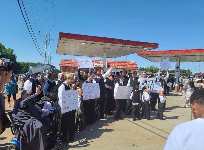 Amish Show Up To Support Black Lives Matter Protest