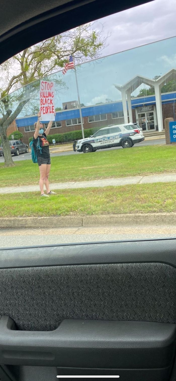 Outside Of The Norfolk Va Pd Today.