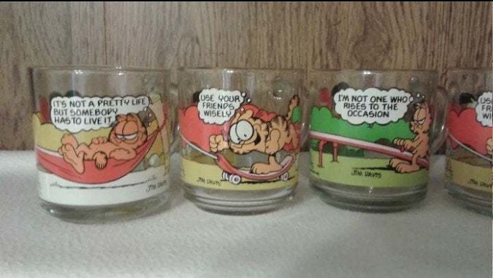 Los vasos de Garfield