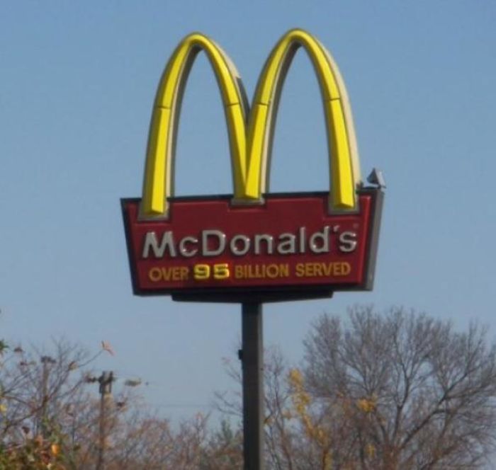 The Mcdonalds Sign’s Customers Served Counter