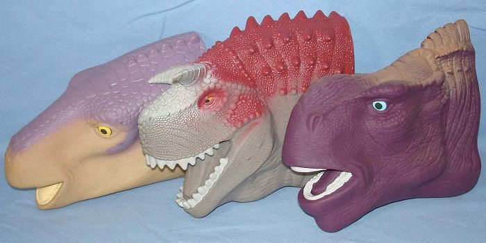 Marionetas de dinosaurio