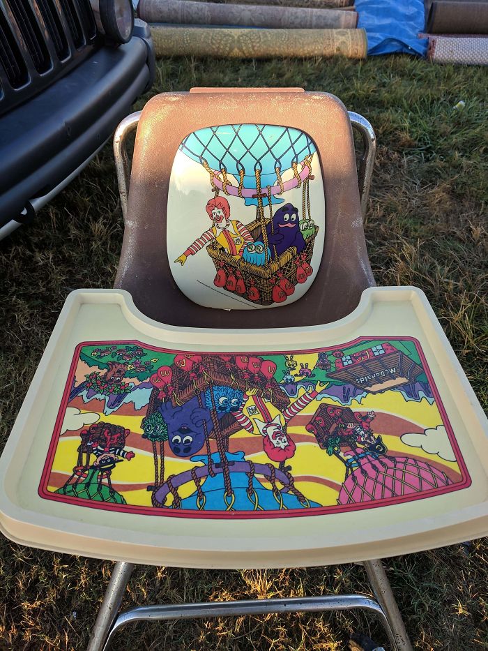 Check Out This Awesome McDonald's High Chair I Got At The Flea Market Today
