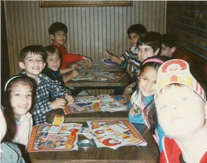 McDonald's Birthday Parties... Complete With Ash Trays On The Tables For A Good Smoke After A Happy Meal