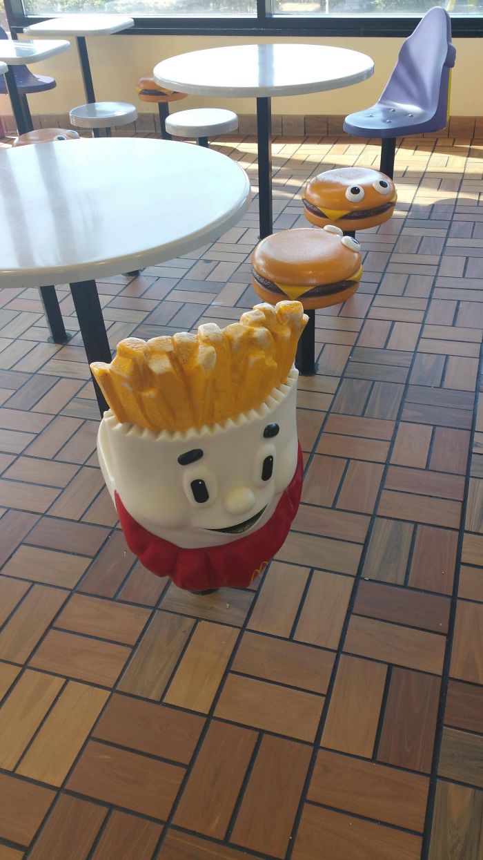 Those Food-Shaped Chairs From The Mcdonalds Kids Playrooms In The Mid 90s