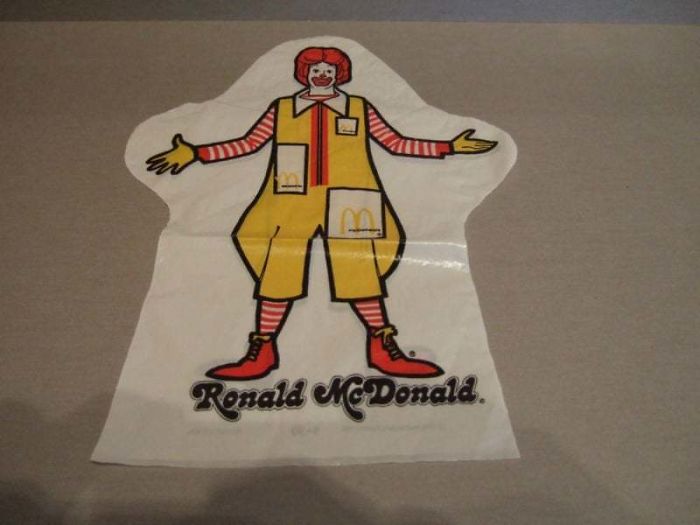 Ronald Mcdonald Hand Puppet From '76