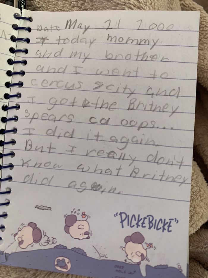 Found My Old Diary Entry From 2000