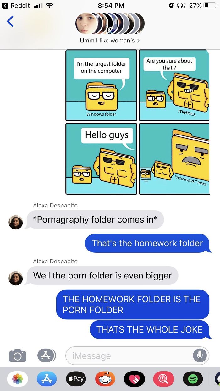 Doesn't Get The Homework Folder Joke