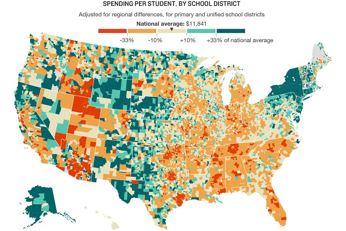 U.S. Education Spending Map