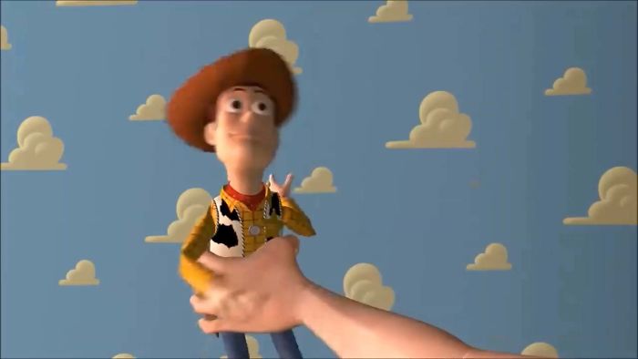 At The Start Of Toy Story (1995), Randy Newman Sings “You’ve Got A Friend In Me” On His Own. In The End Credits, He Sings It In A Duet With Lyle Lovett. At First, Woody Is Andy's Only Favorite Toy, So One Singer. In The End, Woody And Buzz Are Both Andy's Favorite Toys, So Two Singers