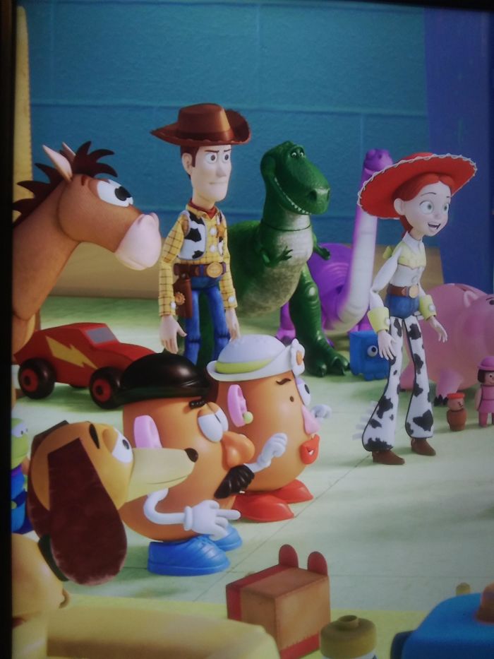 (Toy Story 3. 2010) Next To Woody Is Lightning Mcqueen.