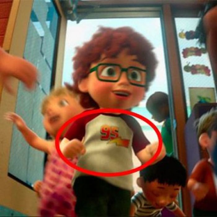 In Toy Story 3 (2010) At Sunnyside Day Care, We See A Child Wearing A Shirt With A Lightning Bolt And The Number 95 On It. Ka-Chow! That's A Reference To Lightning Mcqueen. In Addition To Being The Racer's Number, 95 Also Commemorates The Year 1995, When Toy Story Was Released