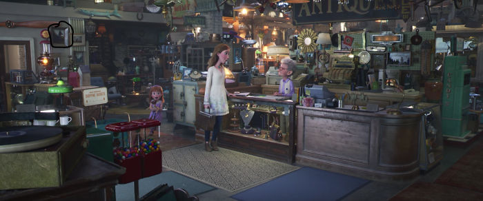In Toy Story 4(2019), If You Look To The Left Of This Image You See A Portrait Of Alpha Who Is The Leader Dog Of Charles Muntz's Dog Pack In Up(2009)