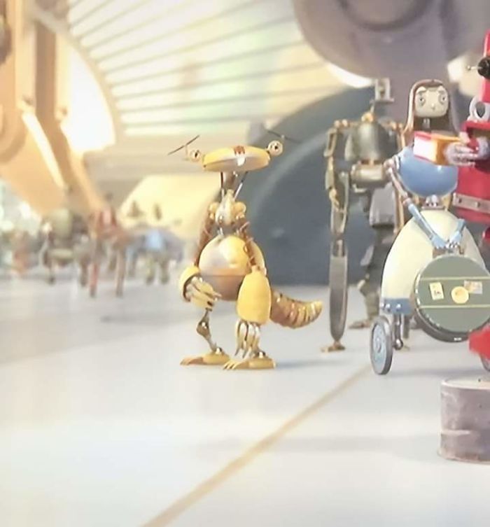 Sid, From Ice Age, Makes A Cameo Appeareance In The Movie Robots (2005)