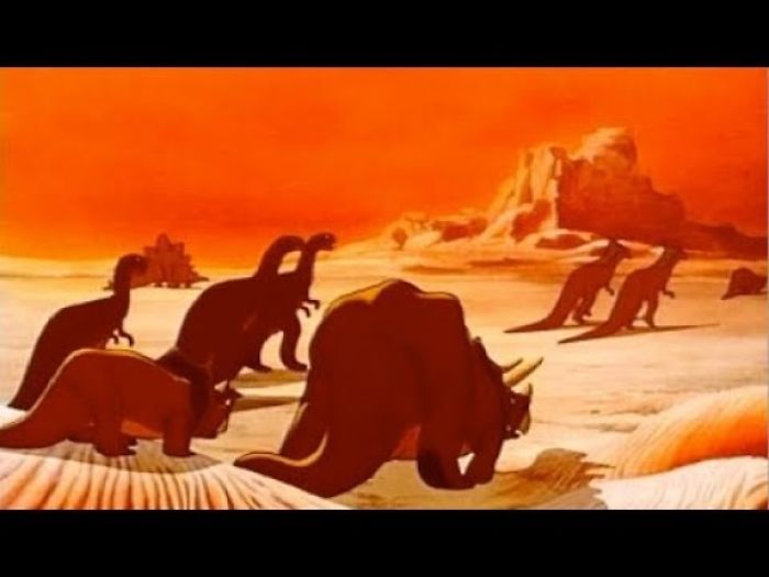 Disney's 1940 Animated Film Fantasia Shows The Dinosaurs Dying Off As The Result Of An Intense Drought. The Theory Of Mass Extinction As The Result Of An Astroid Strike Wasn't Proposed Until 1980