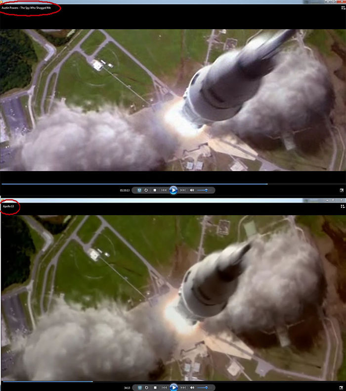 Austin Powers The Spy Who Shagged Me (1999) Re-Used The Rocket Launch Scene From Apollo 13 (1995)