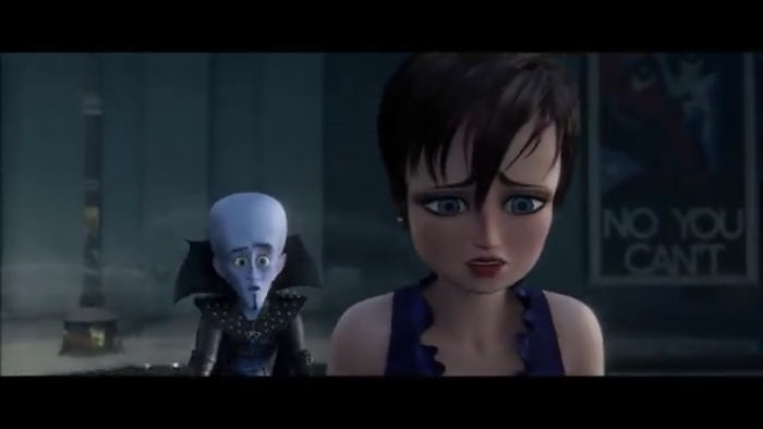 In Megamind (2010), After Roxanne Learns That Megamind Has Been Lying To Her And He Insists That "I Can Explain," One Of His Famous "No You Can't" Posters Appears In The Background