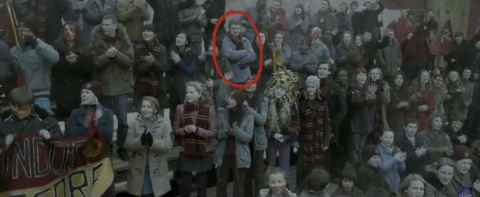 In Harry Potter And The Half Blood Prince (2009). Cormac Mclaggen Is The Only One Of The Gryffindor Fans Not Clapping And Cheering For Ron Weasley, As He Lost His Place On The Team To Ron In The Quidditch Tryouts