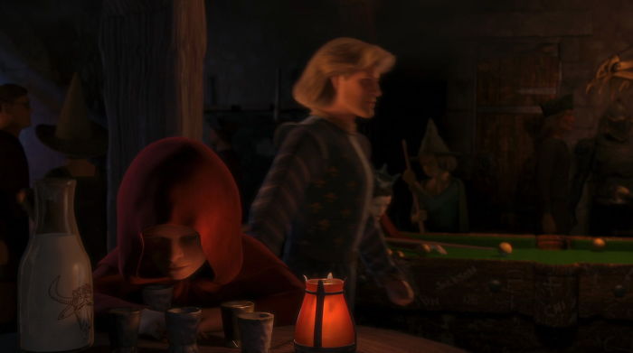 In Shrek The Third (2007), Little Red Riding Hood Is Seen In The Poisoned Apple, Having Sided With The Villains. This Only Makes Sense, As The Big Bad Wolf Has Sided With Shrek