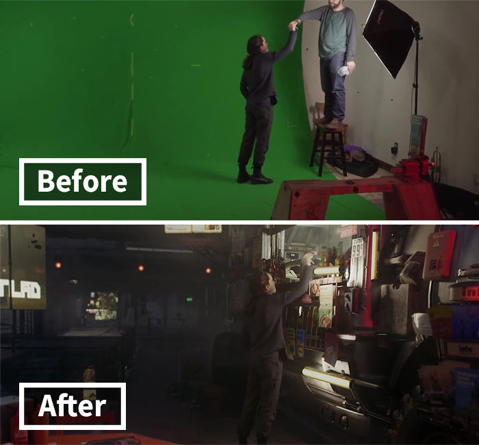 Filmmaker Showcases The Power Of Green Screens By Comparing The Behind-The-Scenes And The Final Cut Of His Series