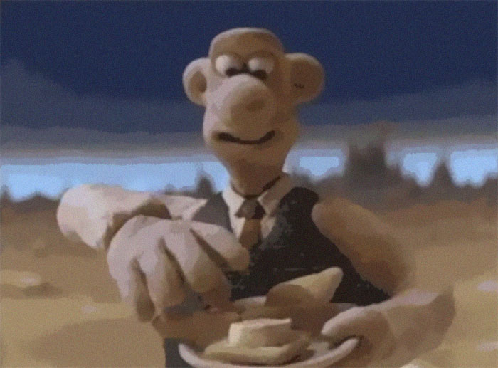 In "A Grand Day Out" (1989), The Creators Had Wallace Say "Wensleydale" Because It Made His Face Look Nice And Toothy. They Did Not Realize The Factory Where Wensleydale Cheese Is Made Was About To Declare Bankruptcy. This Film's Success Brought The Factory Back From The Brink