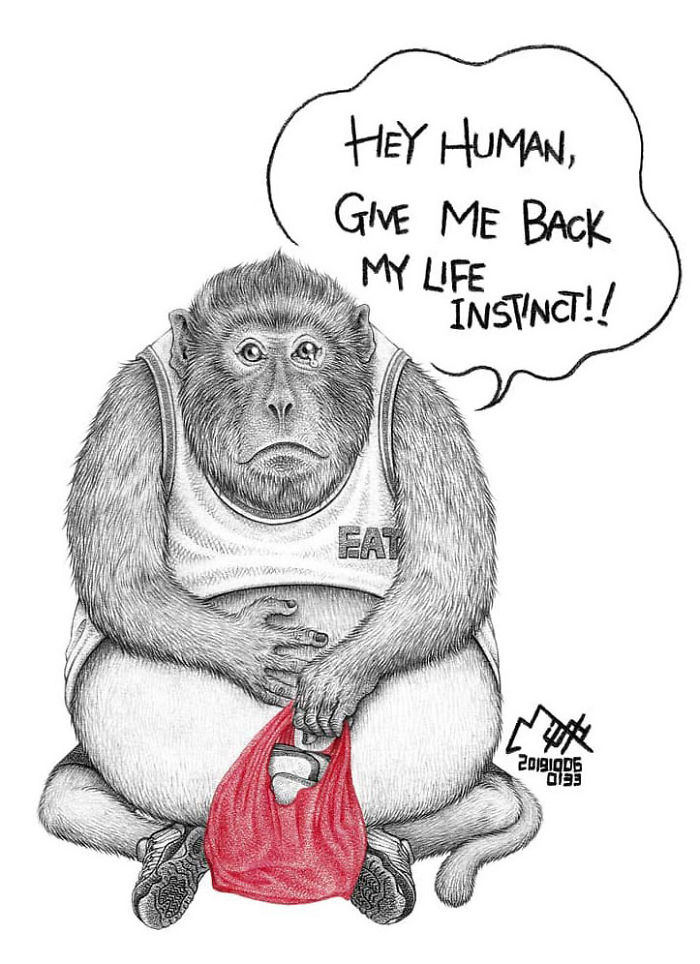 Artist Shows Shocking Illustrations About Animal Abuse That Many Humans Will Surely Be Ashamed Of