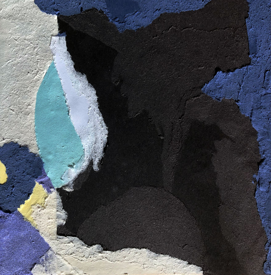 Artist Finds Catharsis Making Torn Paper Collages