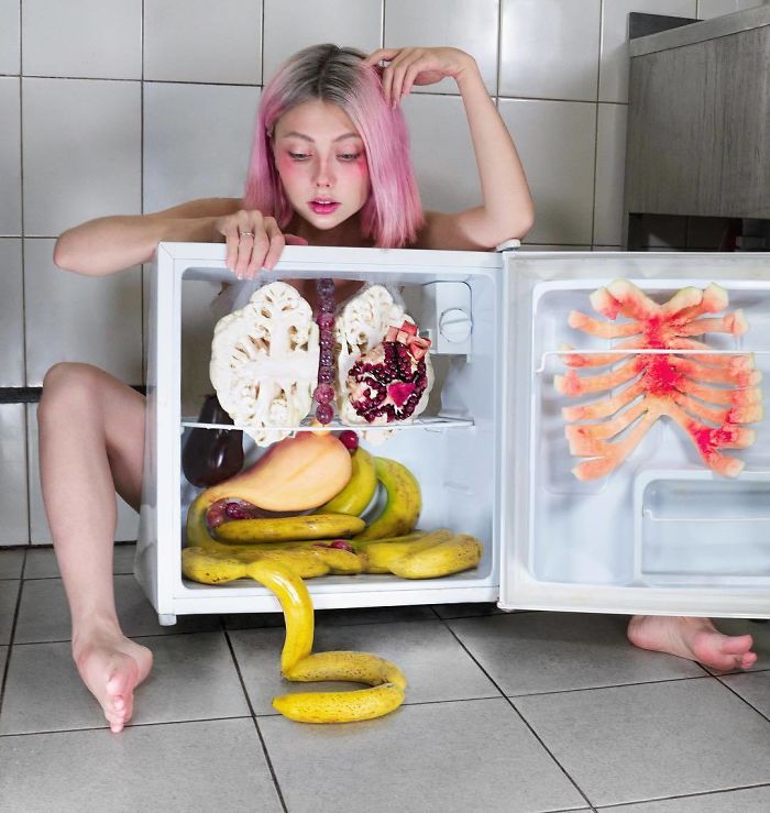 Russian Artist Gained 4.5M Followers By Taking Bizarre And Thought-Provoking Photos (35 Pics)