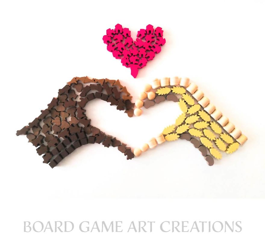 Board Game Pieces Become Art