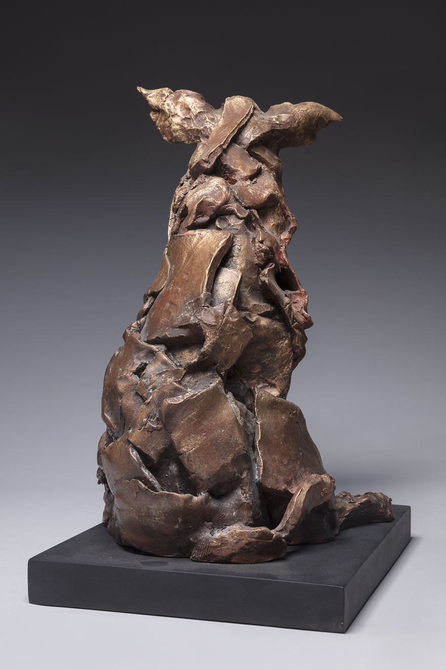 Dog Sculpture Cast In Resin