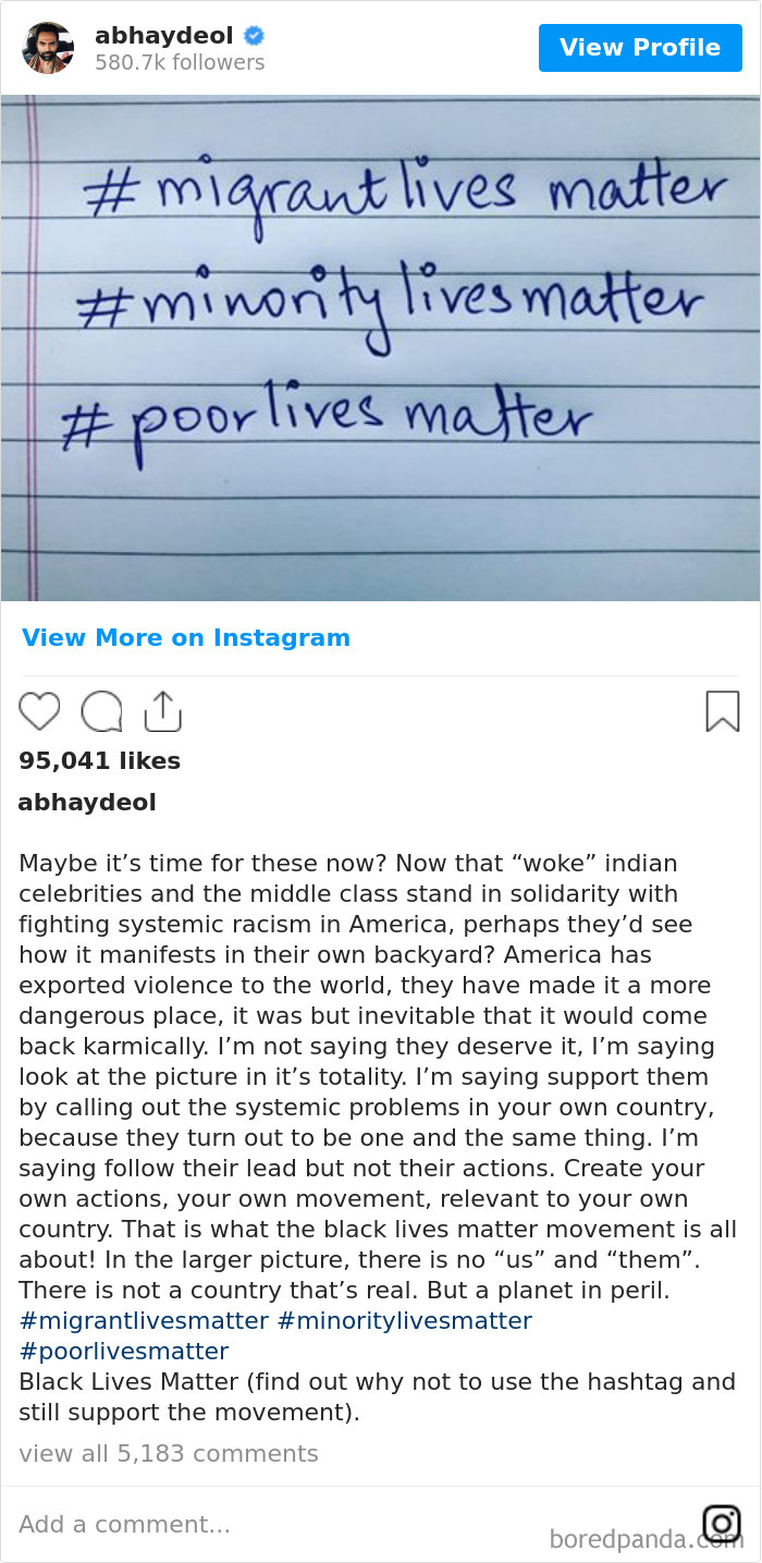 Abhay Deol Had This Weird Message For Indians That Support Black Lives Matter