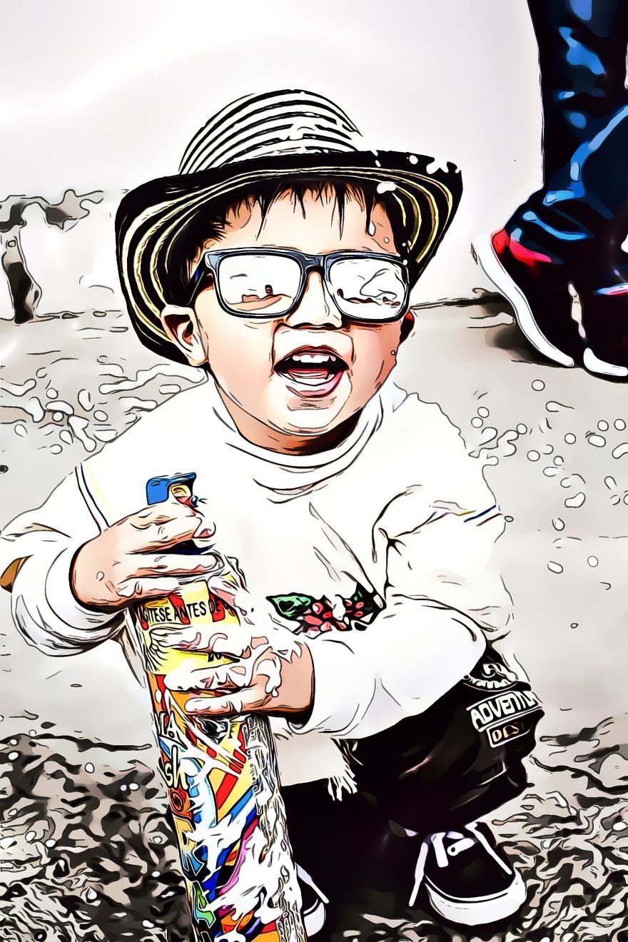 I Had My Cartoon Portrait Drawn For Only One Cup Of Coffee !
