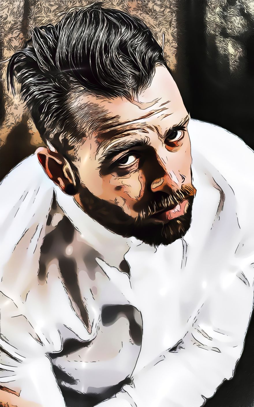 I Had My Cartoon Portrait Drawn For Only One Cup Of Coffee !