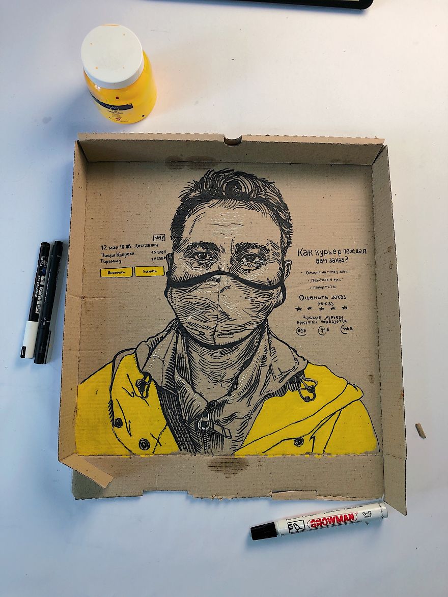 I Drew Pizza Men&rsquo;s During Quarantine.