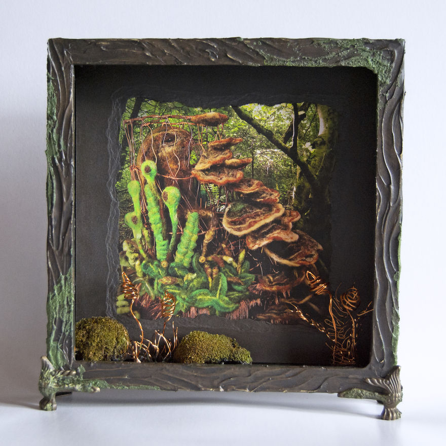 I Spent 1 Y Modelling Copper Wire Ancient Plants And Needle Felting Forest Creatures