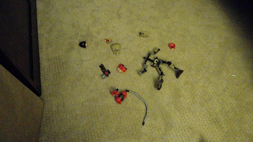 I Took These Before And After Pics Of Some LEGO's Destruction.