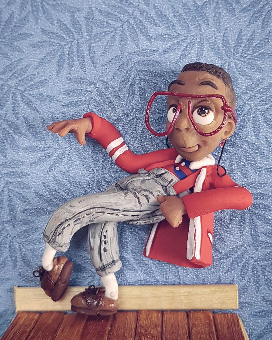 I Made A Miniature Steve Urkel In Polymer Clay