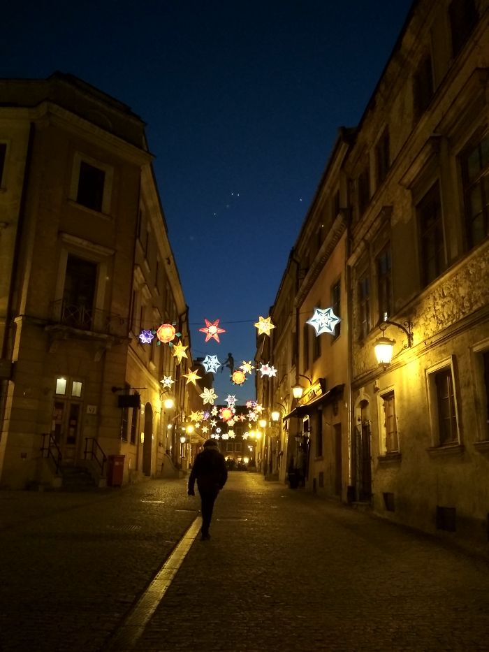 Starry Night In Lublin, Poland